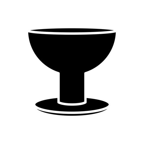 trophy cup icon vector