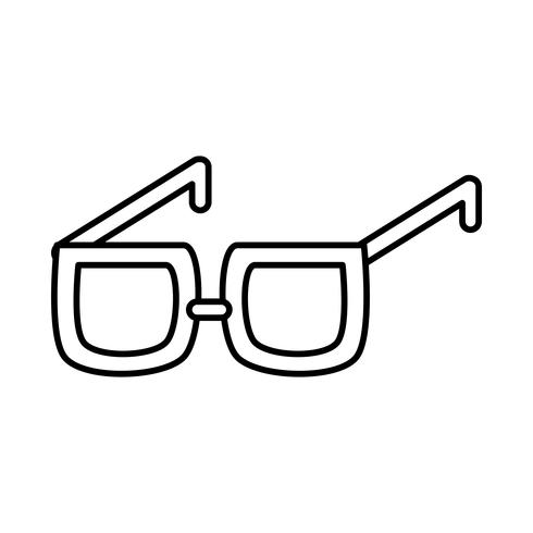 icono accesorio de gafas vector