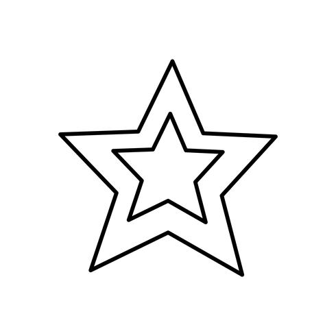 imagen del icono de estrella vector