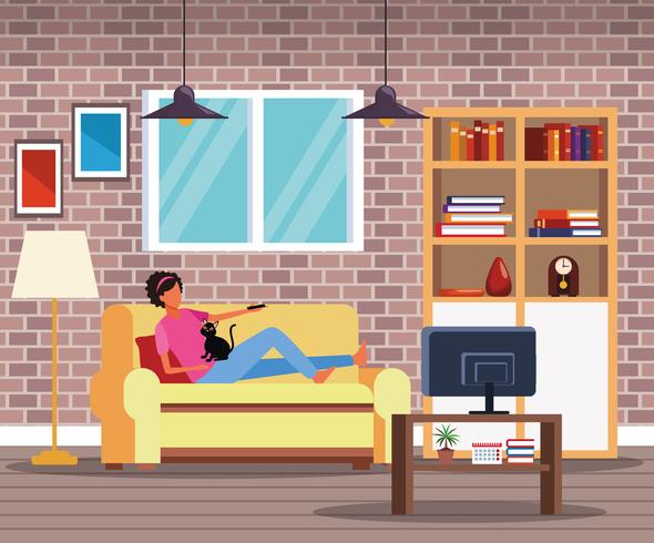 activities and free time at home vector