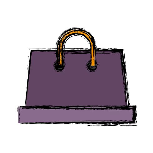 icono de la bolsa de compras vector