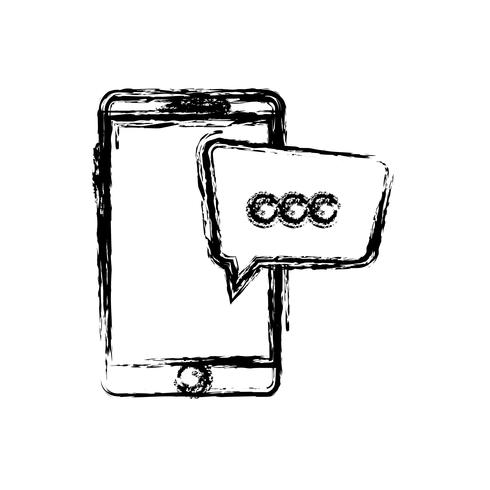 smartphone device icon vector