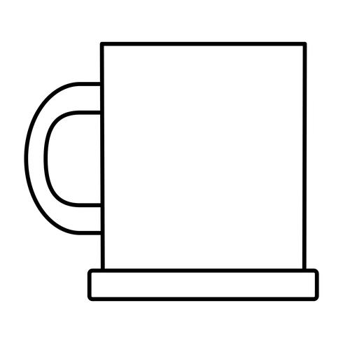 coffee mug icon vector