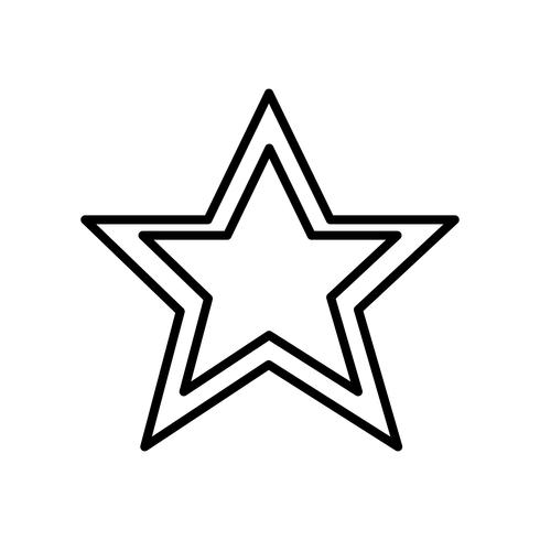 imagen del icono de estrella vector