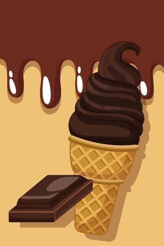 cucurucho de helado vector