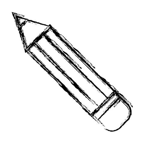 pencil utensil icon vector