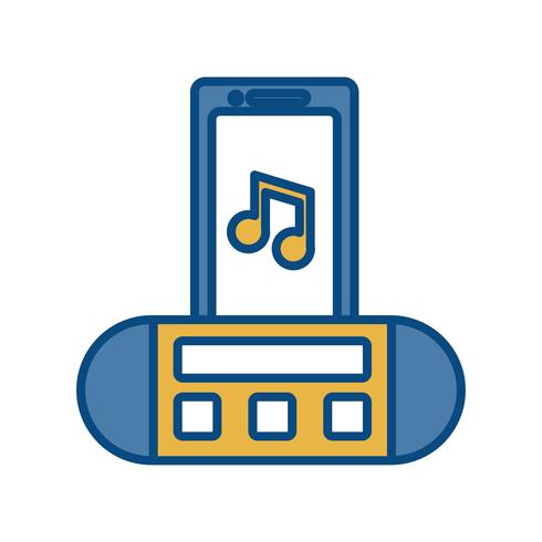 portable sound speaker icon vector