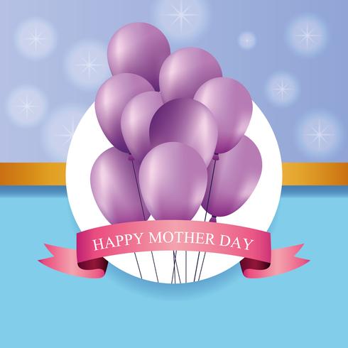 Happy mothers day card vector