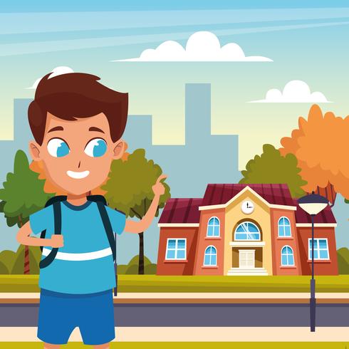 back to school with happiness vector