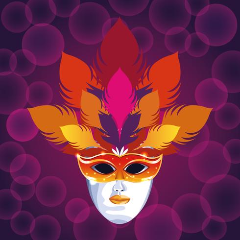 Mardi gras mask vector