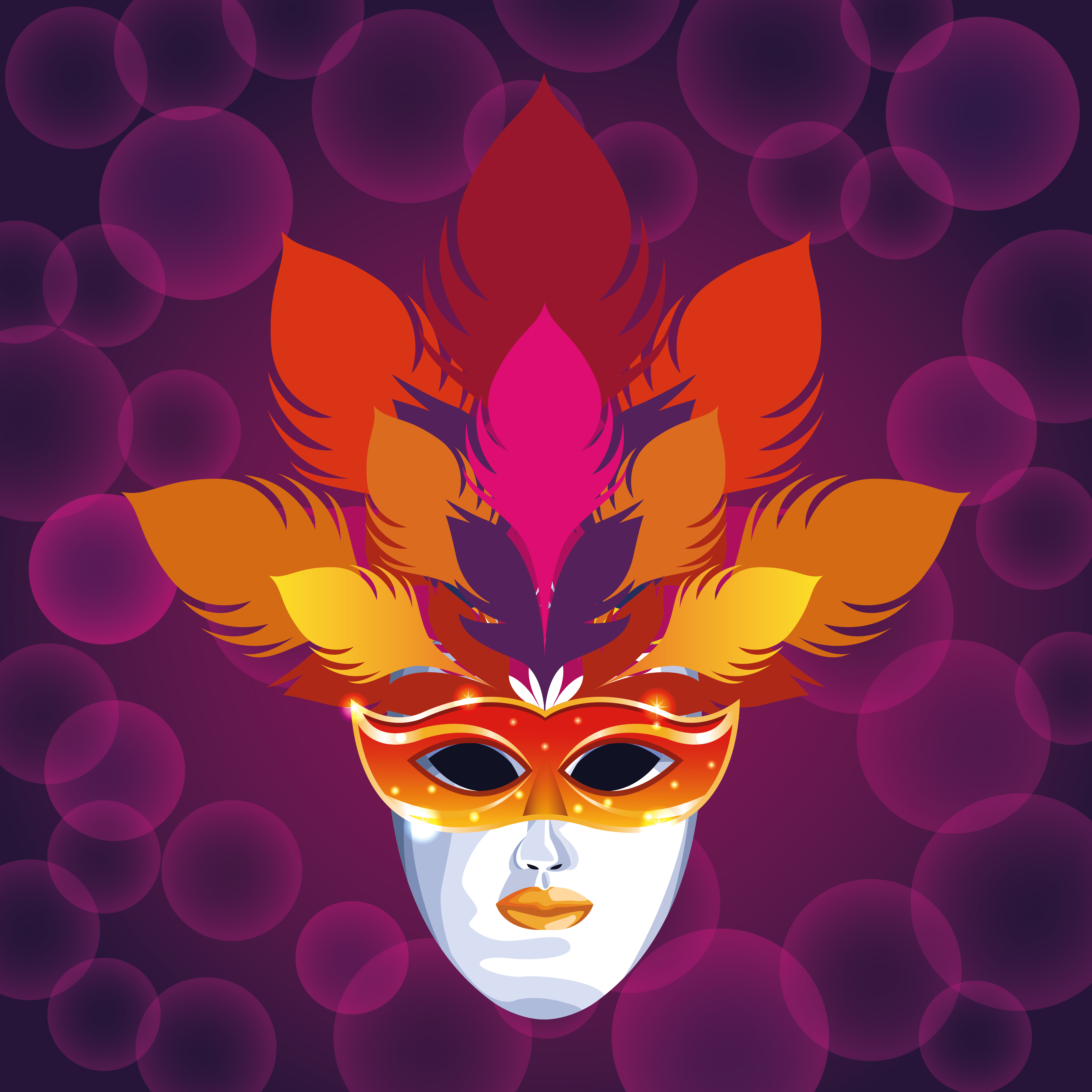 Mardi gras mask 654705 Vector Art at Vecteezy