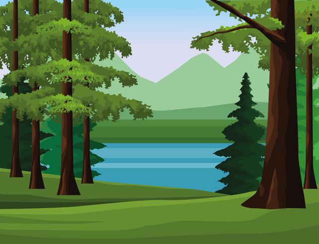 Paisaje del paisaje de la pasión por los viajes vector