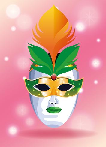 Mardi gras mask vector