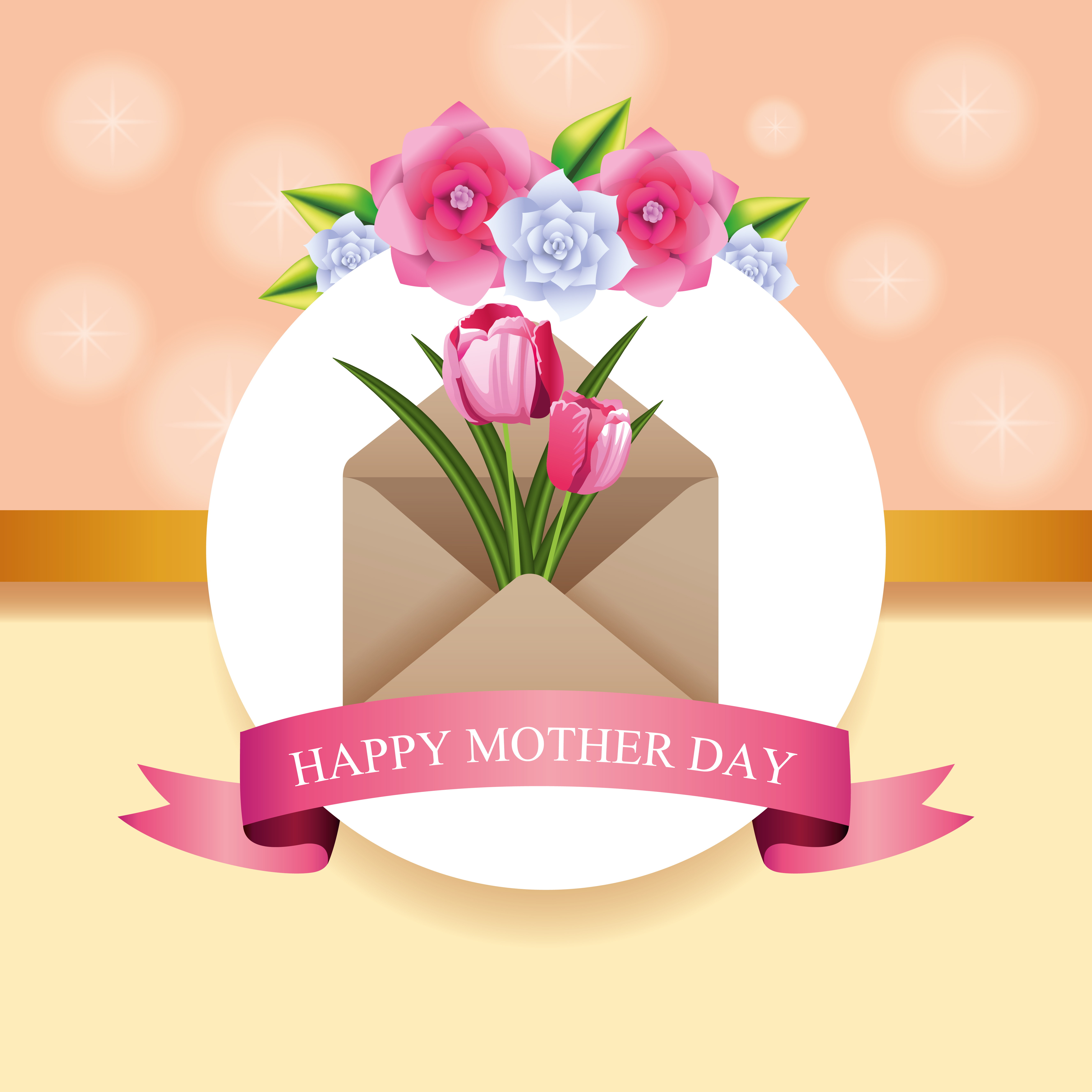 Happy mothers day card 654808 Vector Art at Vecteezy