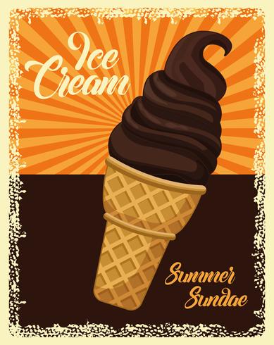 ice cream cone vector