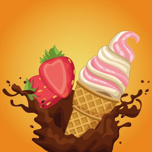 ice cream cone vector