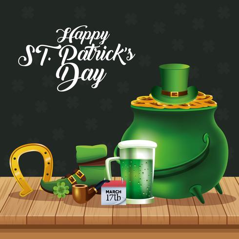 Happy saint patricks day vector