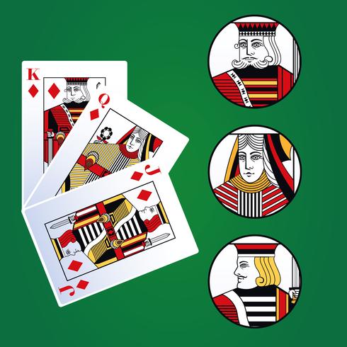 Poker leisure cards vector