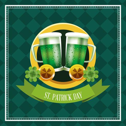 Happy saint patricks day vector