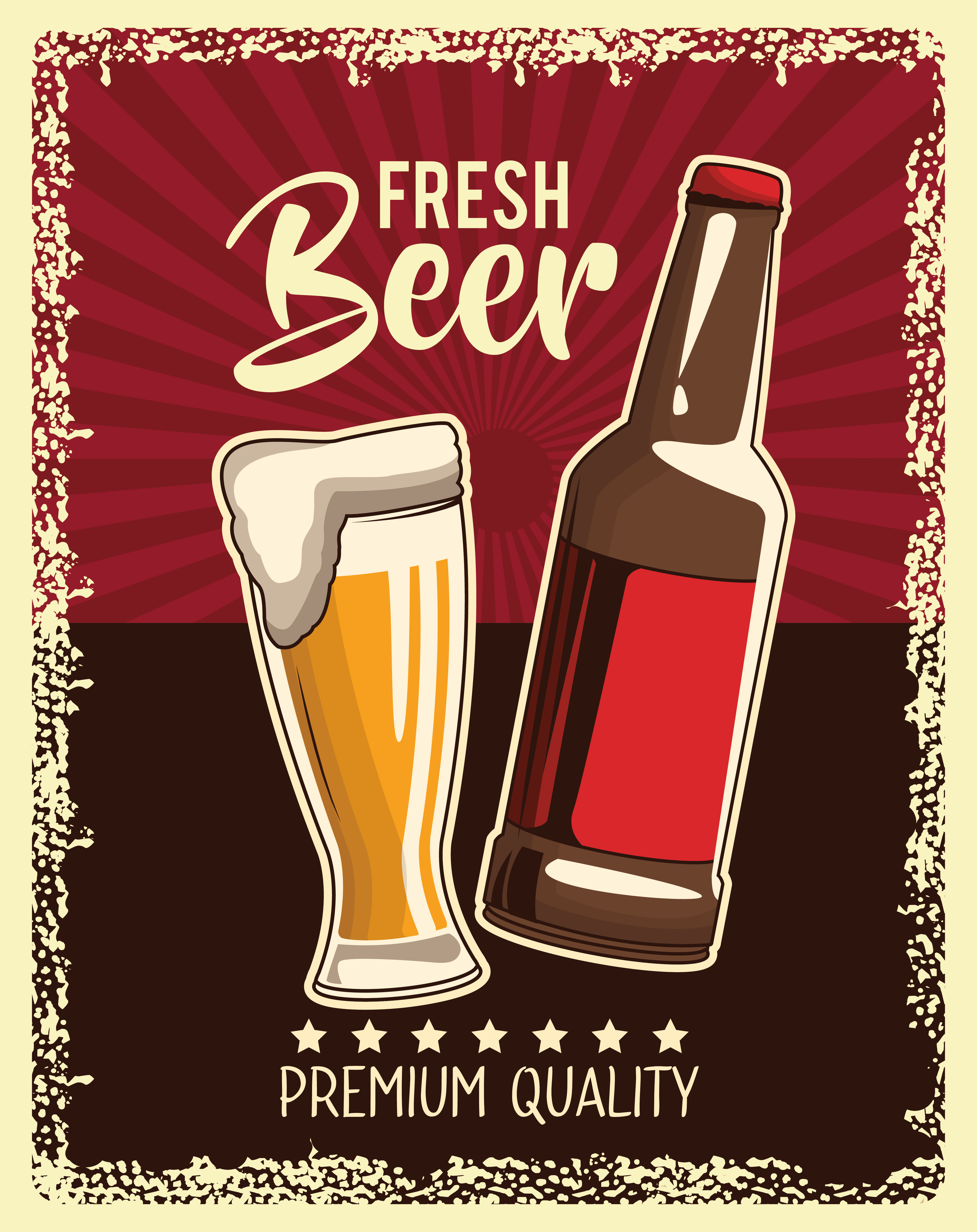 vintage drink poster 655097 Vector Art at Vecteezy