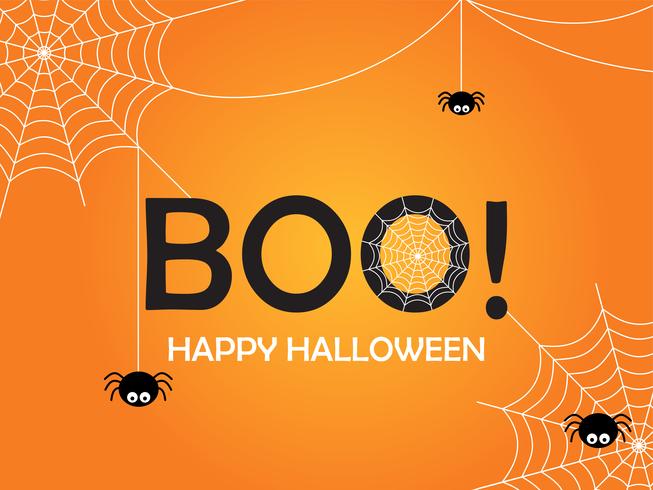 Happy Halloween poster design template background  vector