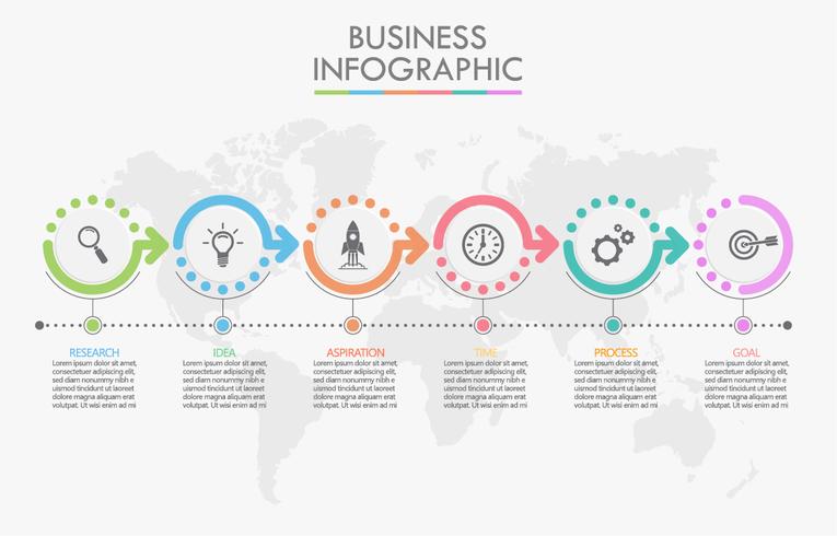 Business data visualization.  vector
