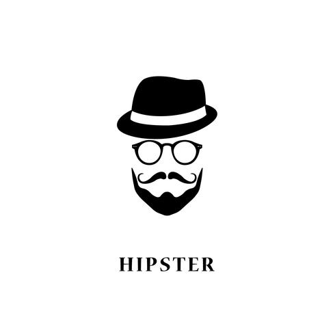 Man hipster style.  vector