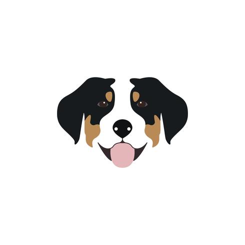 Vector illustration Swiss Mountain Dog