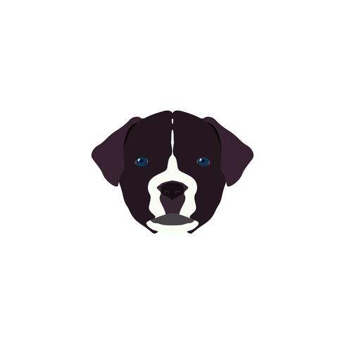 Vector Illustration Portrait of Mastiff.