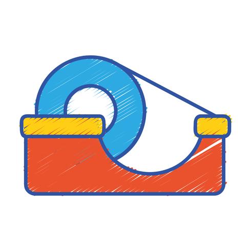 transparent adhesive tape object design vector