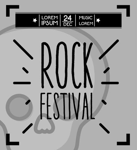 rock music festival event concert vector