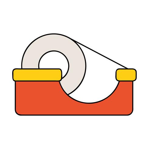transparent adhesive tape object design vector