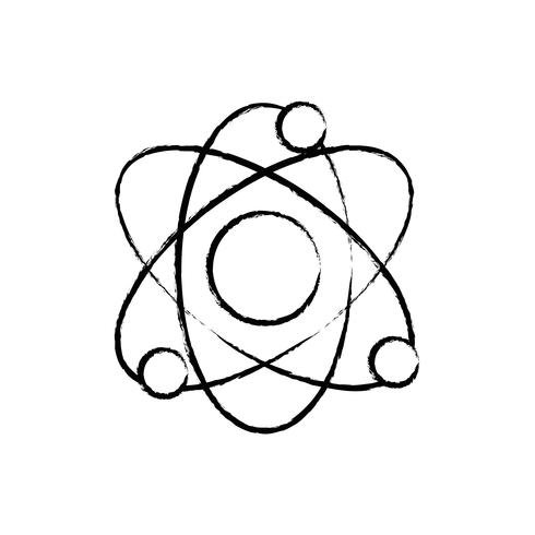 figure physics orbit atom to chemistry education vector