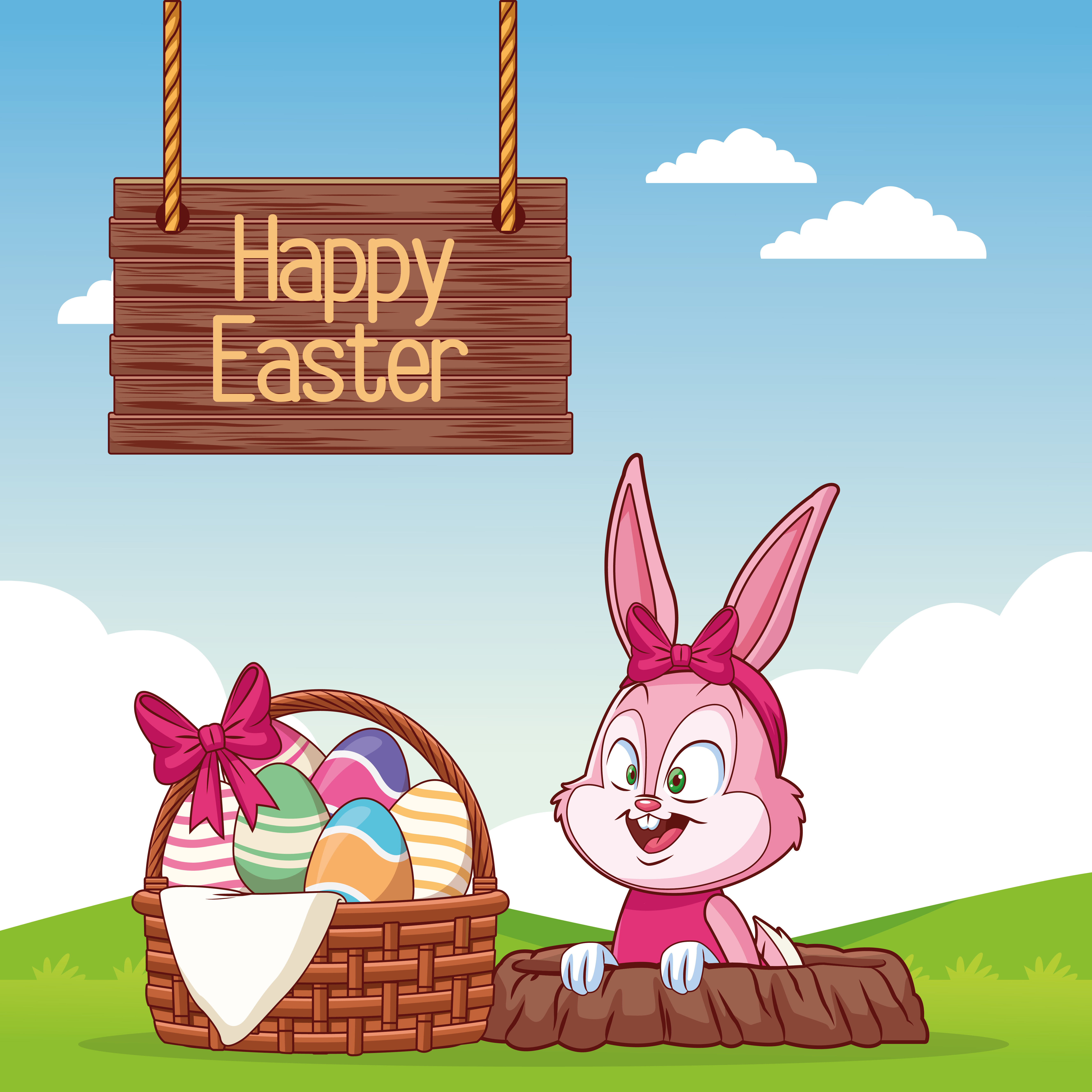 Download Happy easter card - Download Free Vectors, Clipart ...