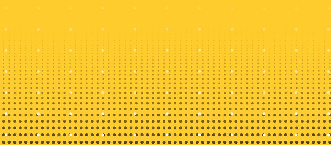 Yellow abstract modern halftone dotted background design vector