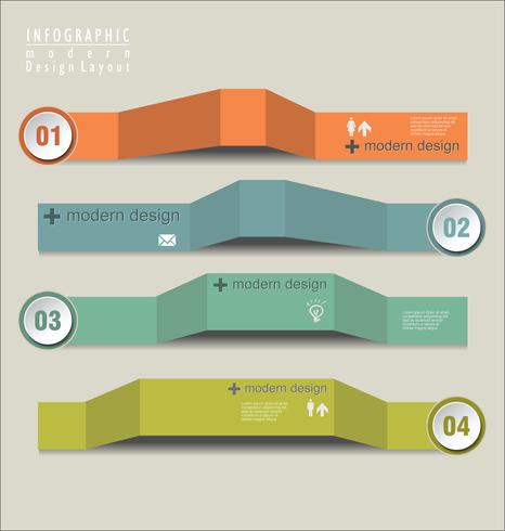 Modern design abstract template vector