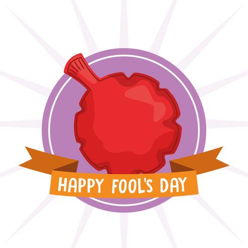 Happy fools day vector