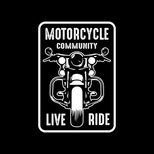 Motorcycle badge and logo, good for print vector