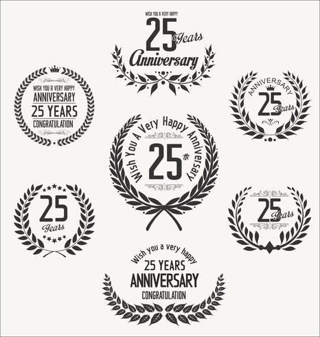 anniversary background template  vector
