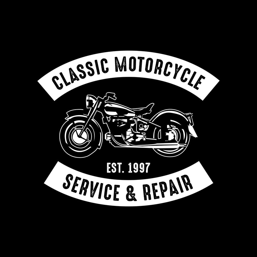 Motorcycle badge and logo, good for print 656464 Vector Art at Vecteezy