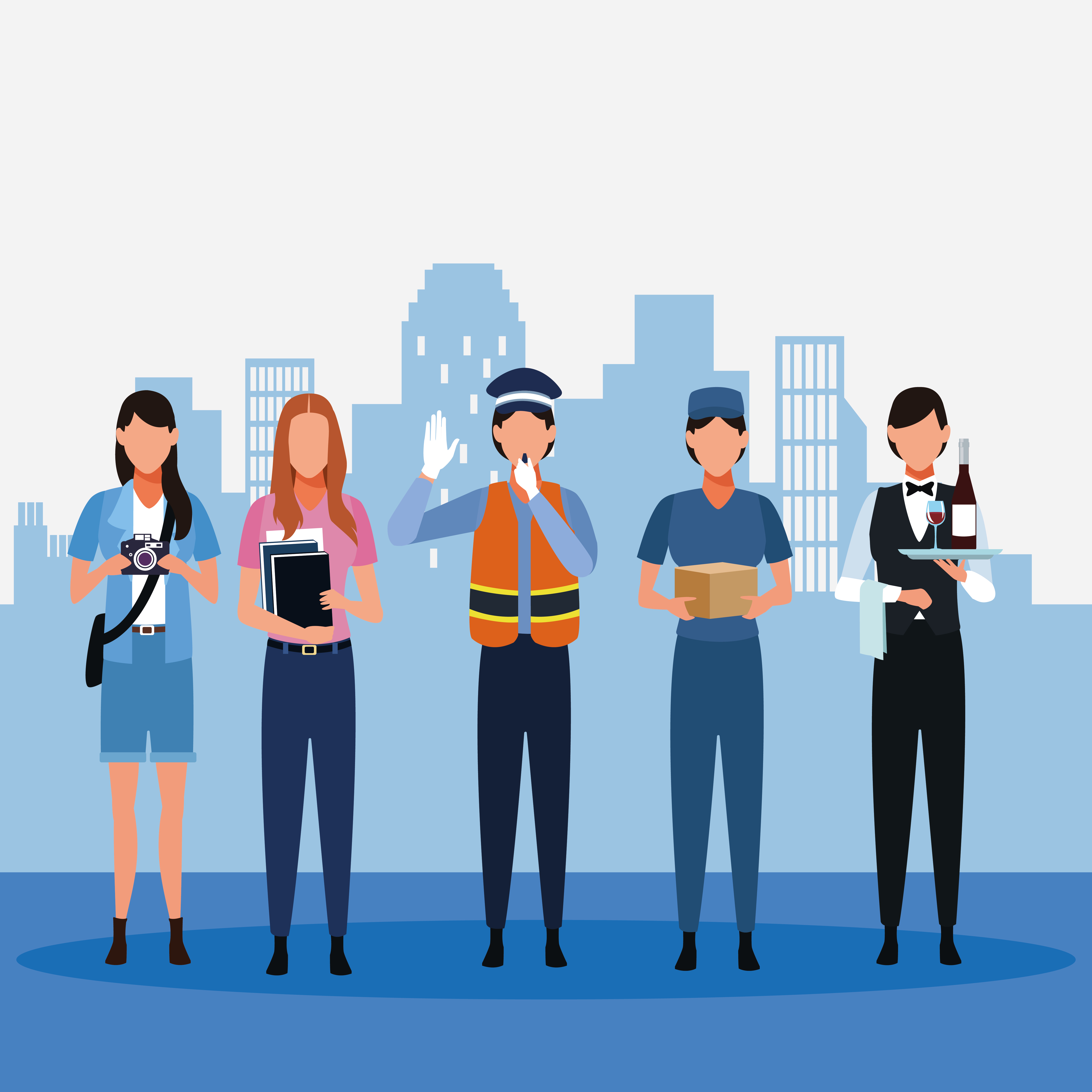 Set of jobs and occupation 656475 Vector Art at Vecteezy