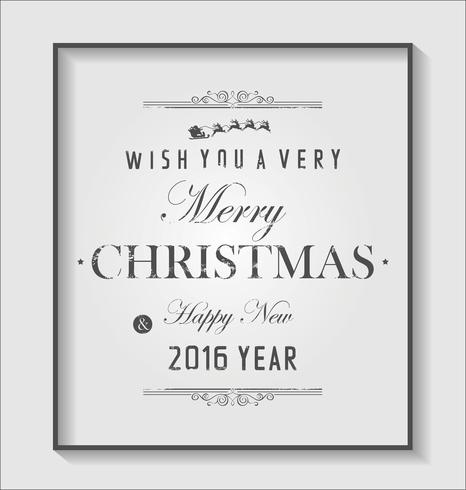 merry christmas and happy new year vector