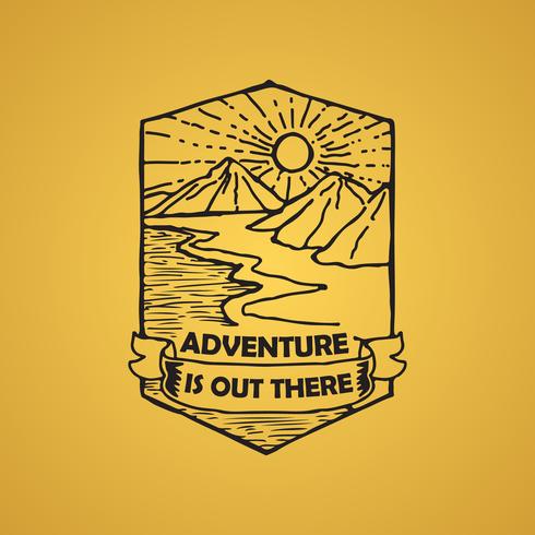 Adventure Quote and saying good for print vector