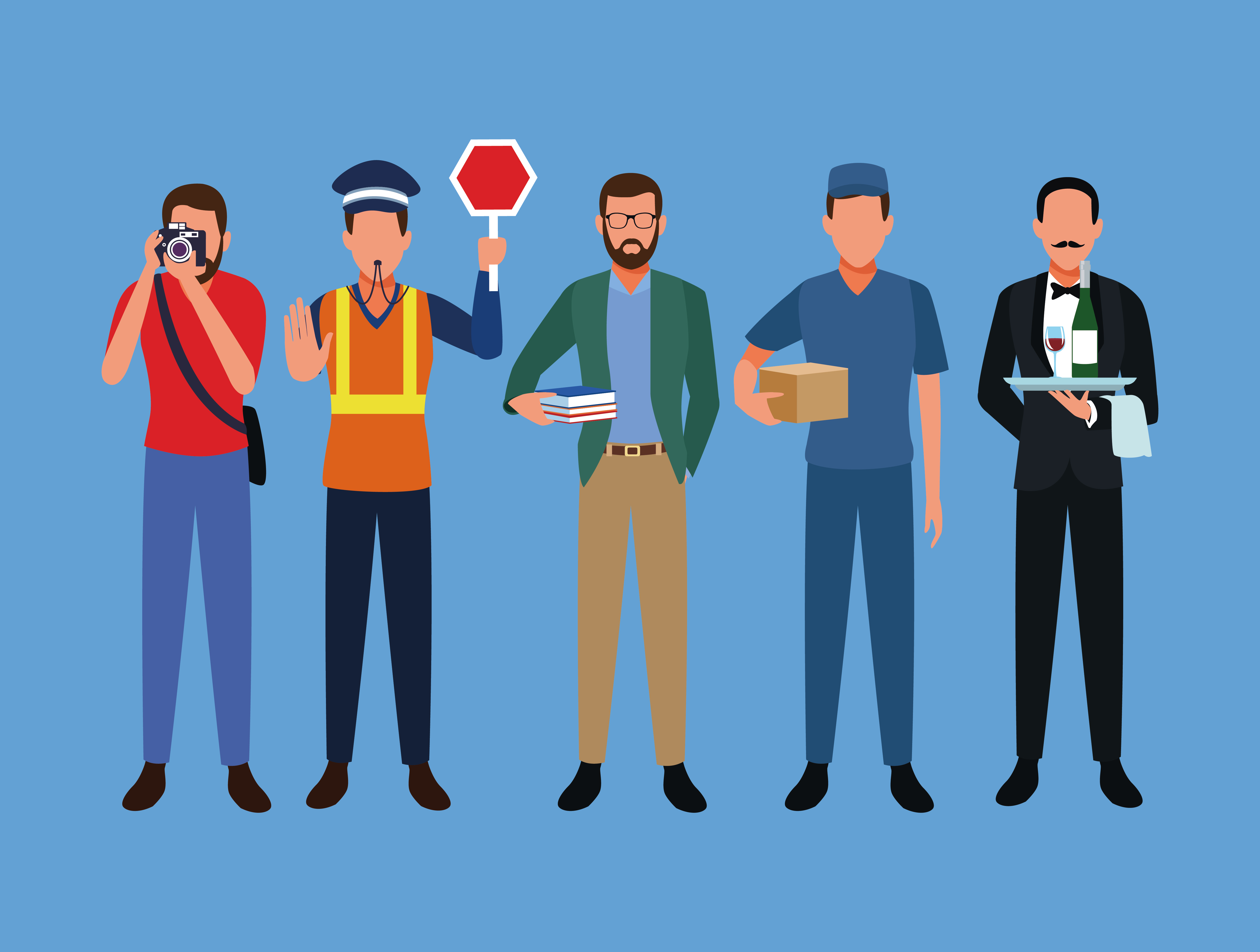 Set of jobs and occupation 656648 Vector Art at Vecteezy