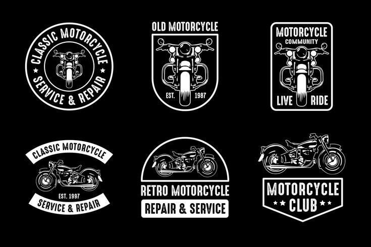 Motorcycle badge and logo, good for print vector