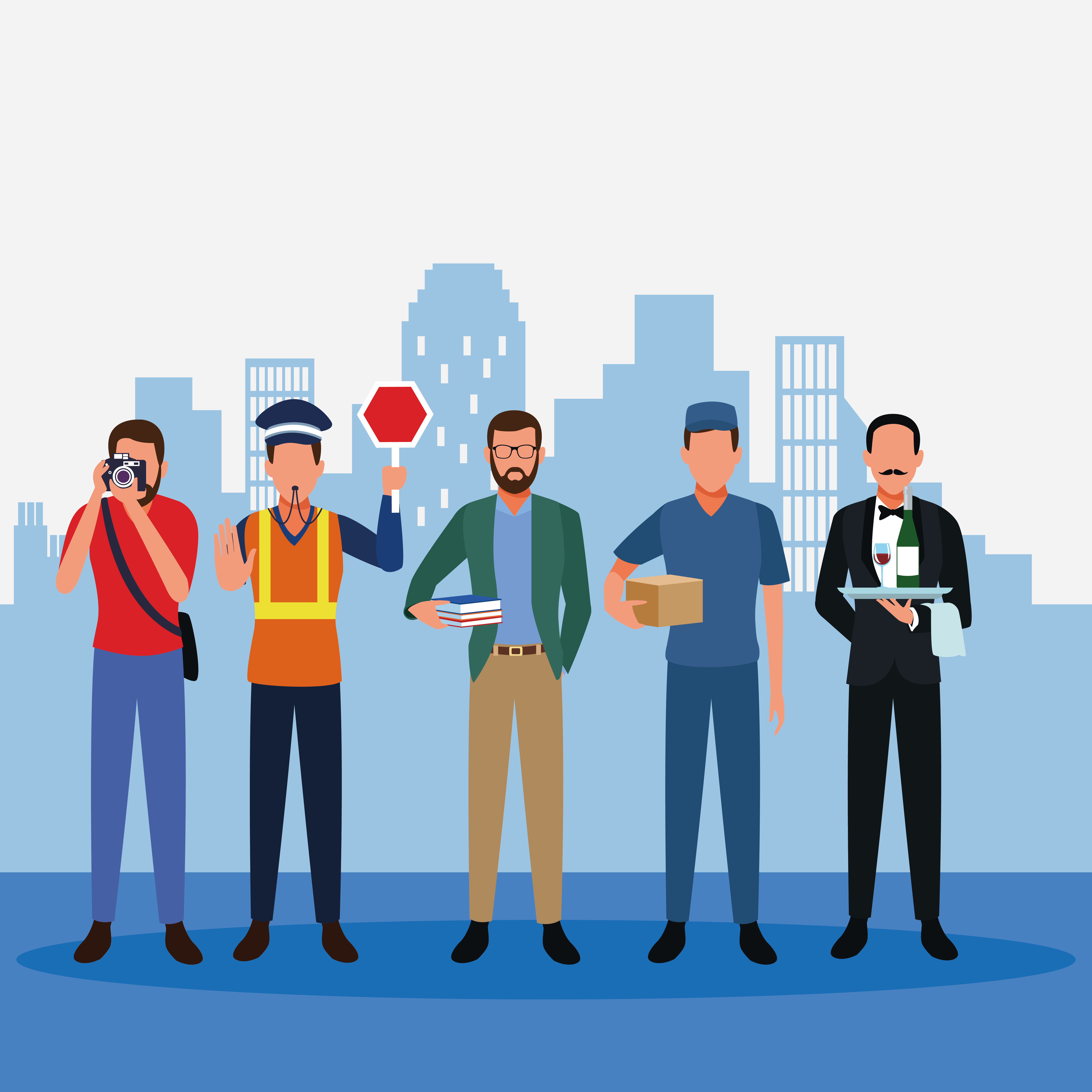 Set of jobs and occupation 656705 Vector Art at Vecteezy