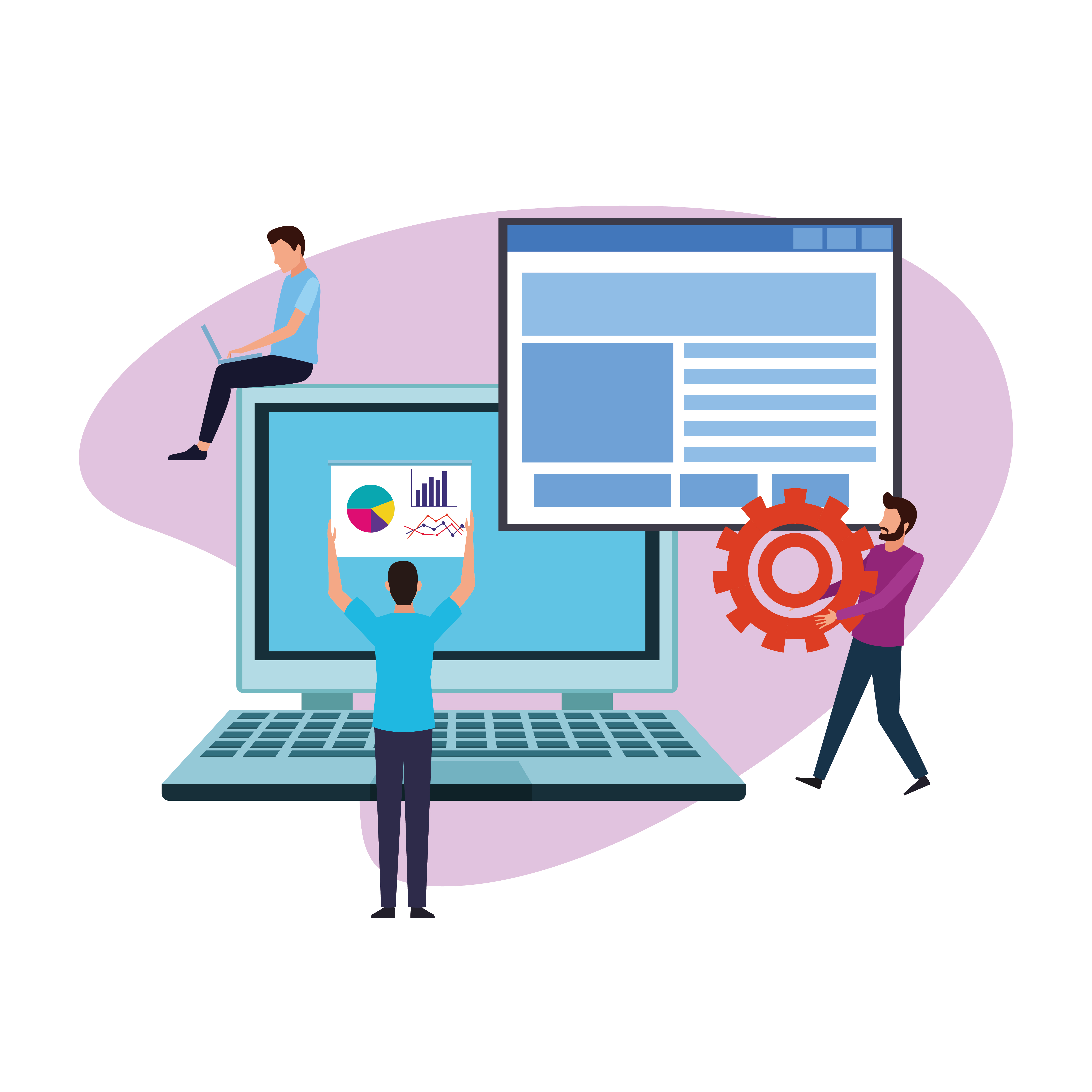 computer design teamwork 656849 Vector Art at Vecteezy