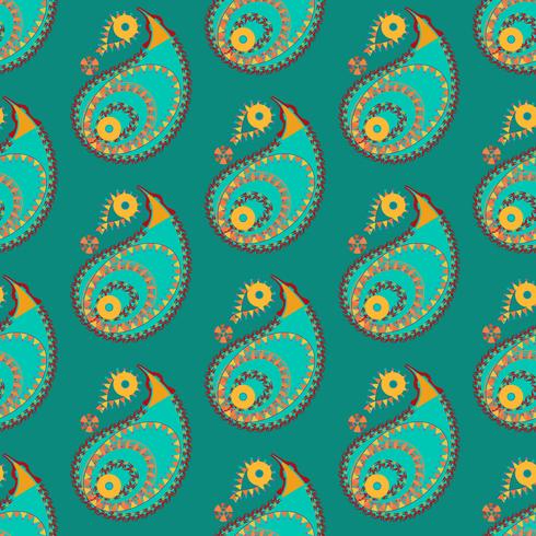 Seamless indian pattern vector