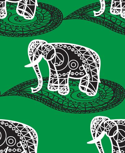 Seamless indian pattern vector
