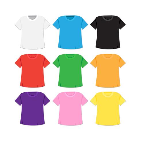 Download T-shirt template and mockup - Download Free Vectors ...